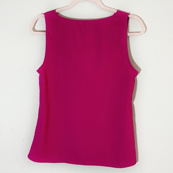 J. Crew Sleeveless cowlneck top in fuchsia size XS - Picture 4 of 9